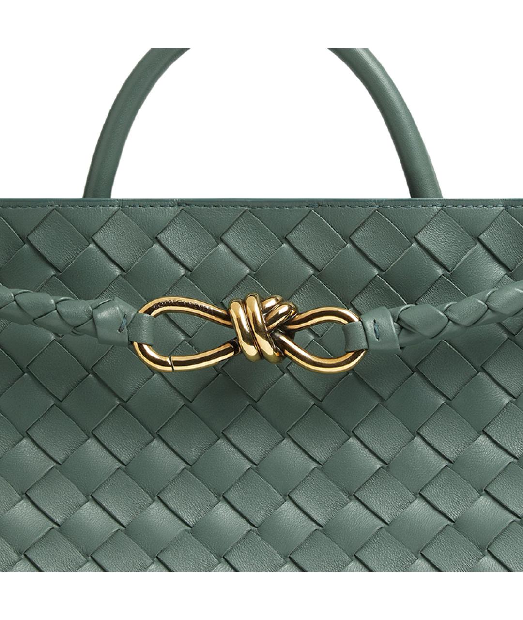BOTTEGA VENETA Зеленая сумка с короткими ручками, фото 5