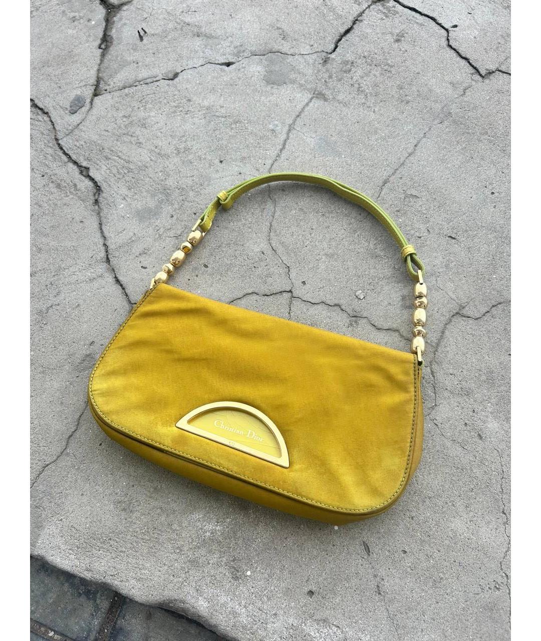 CHRISTIAN DIOR Салатовая сумка с короткими ручками, фото 2