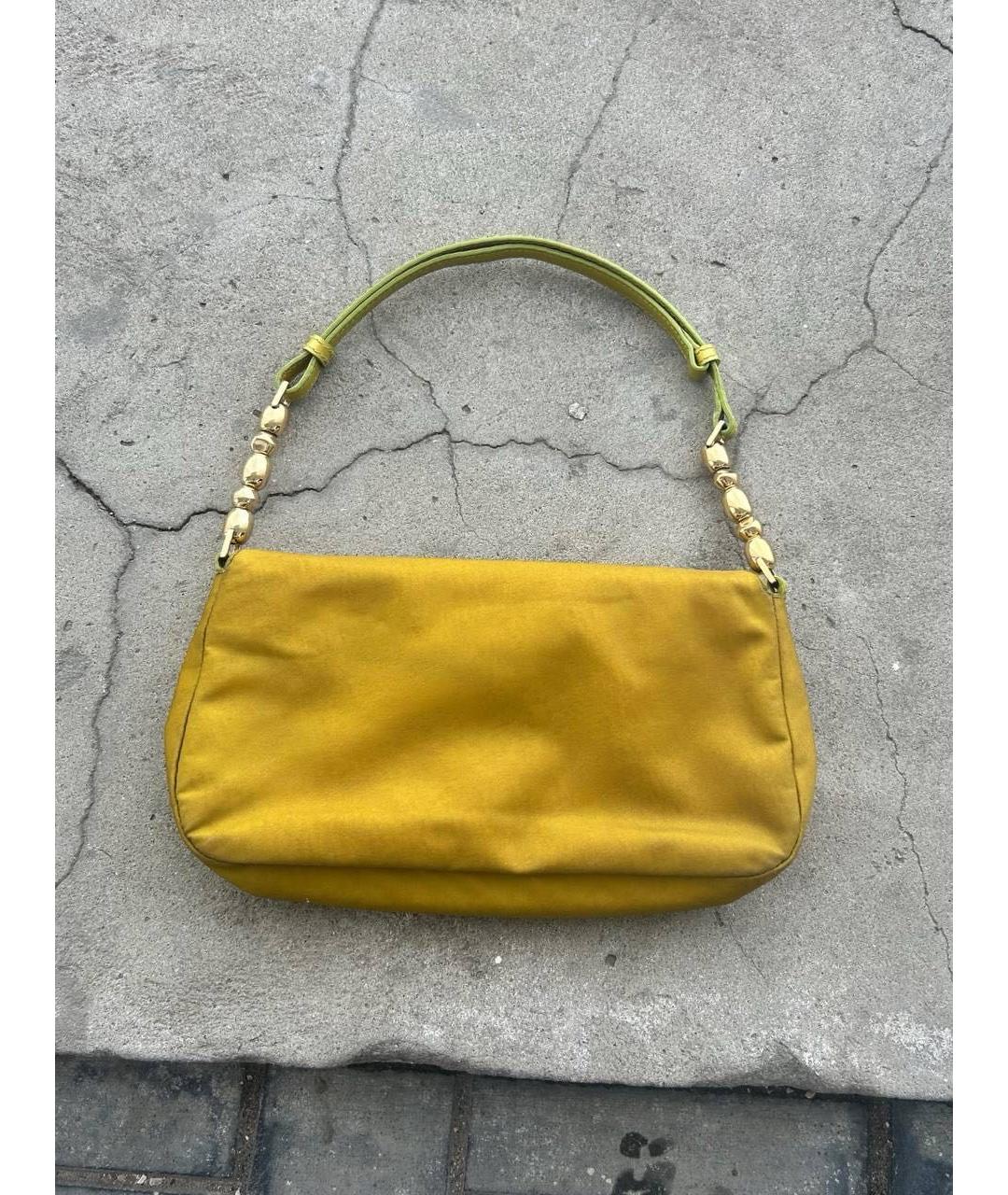 CHRISTIAN DIOR Салатовая сумка с короткими ручками, фото 5