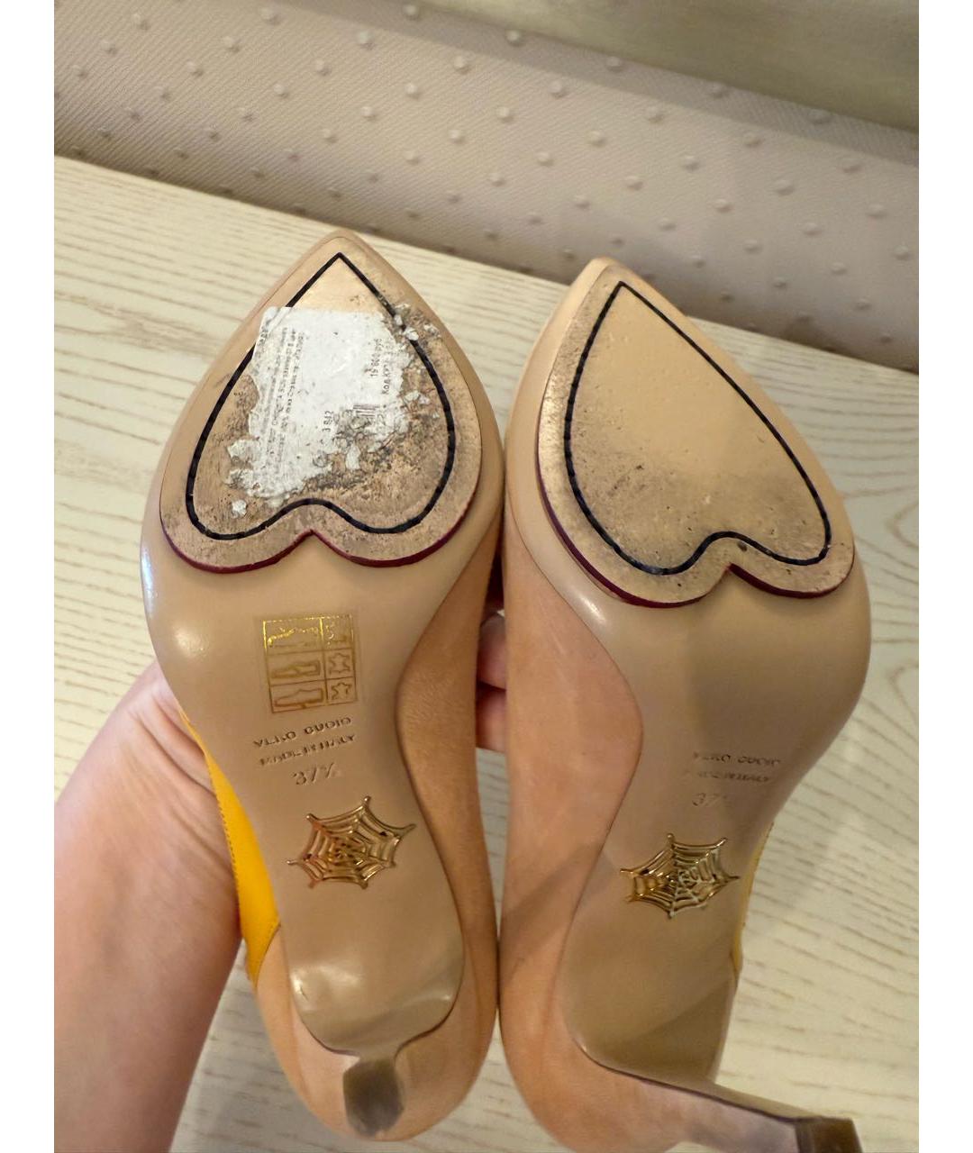 CHARLOTTE OLYMPIA Бежевые кожаные туфли, фото 7