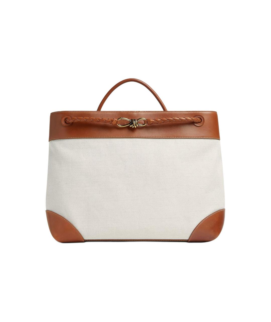 BOTTEGA VENETA Белая сумка с короткими ручками, фото 1