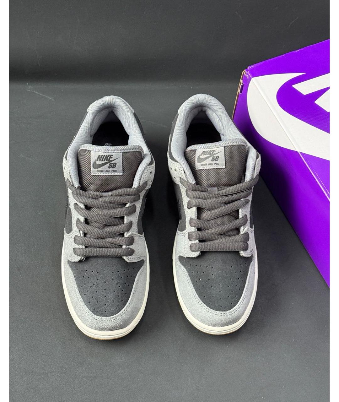 NIKE Черные замшевые низкие кроссовки / кеды, фото 6