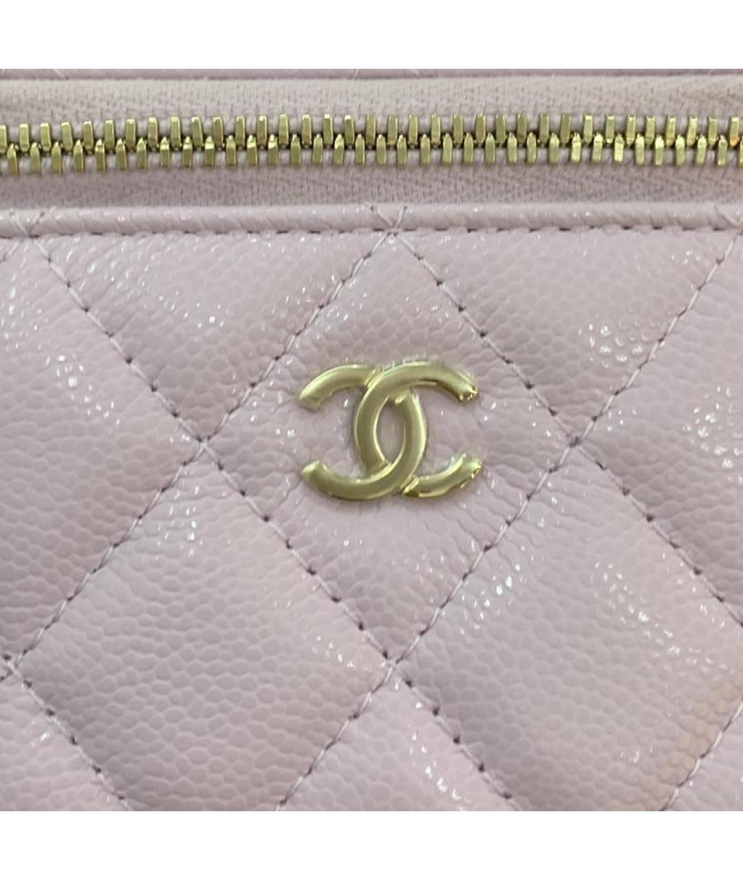 CHANEL Розовая кожаная сумка через плечо, фото 4