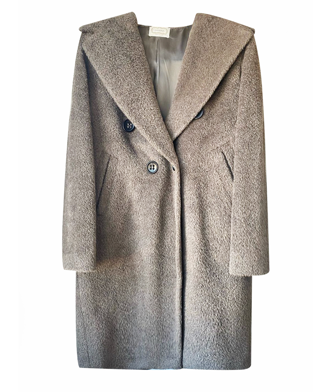 AGNONA Антрацитовое шерстяное пальто, фото 1
