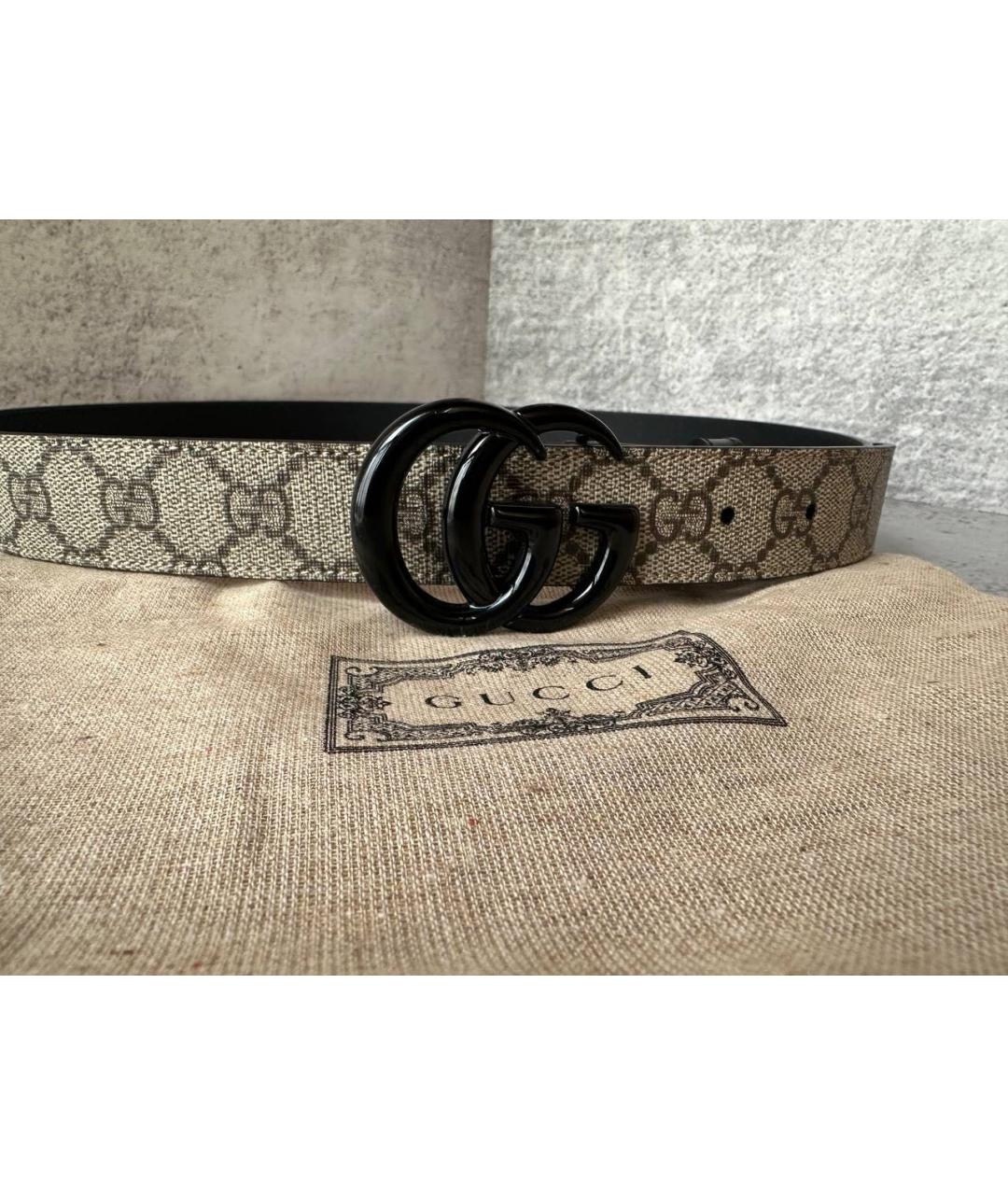 GUCCI Бежевый ремень, фото 3