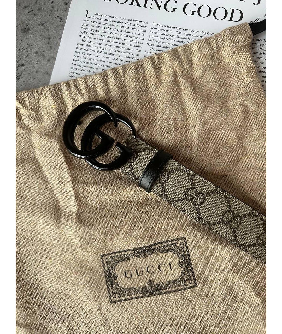 GUCCI Бежевый ремень, фото 2