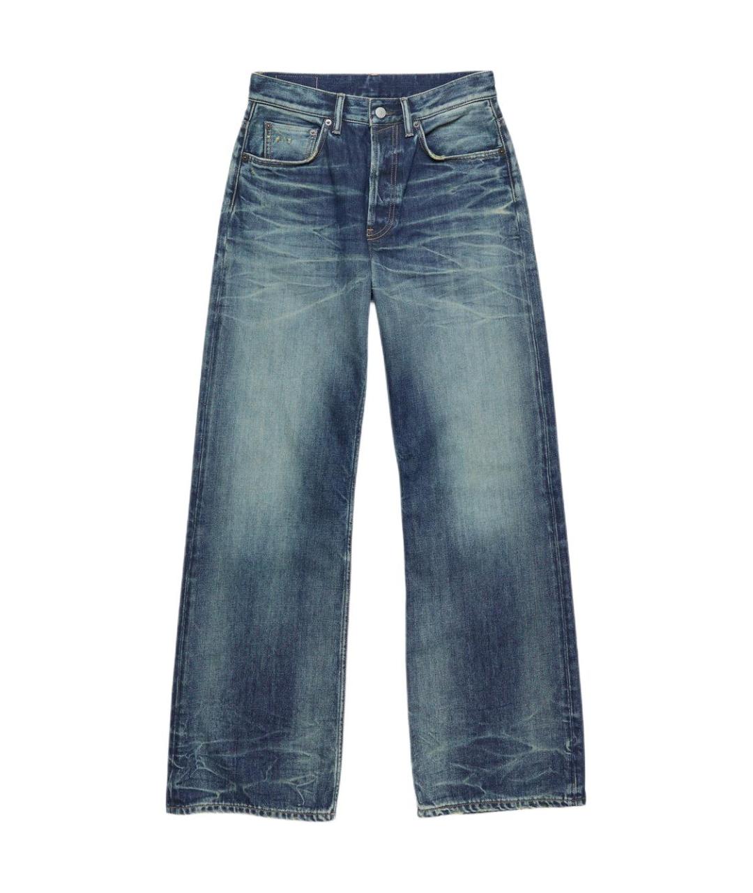 ACNE STUDIOS Синие прямые джинсы, фото 1