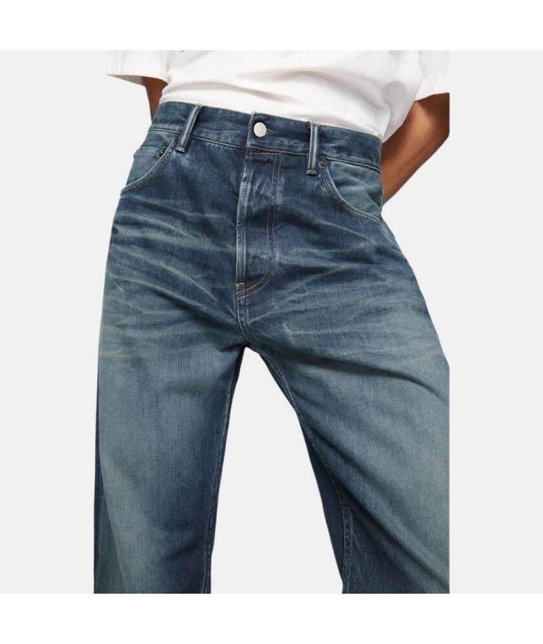 ACNE STUDIOS Синие прямые джинсы, фото 5