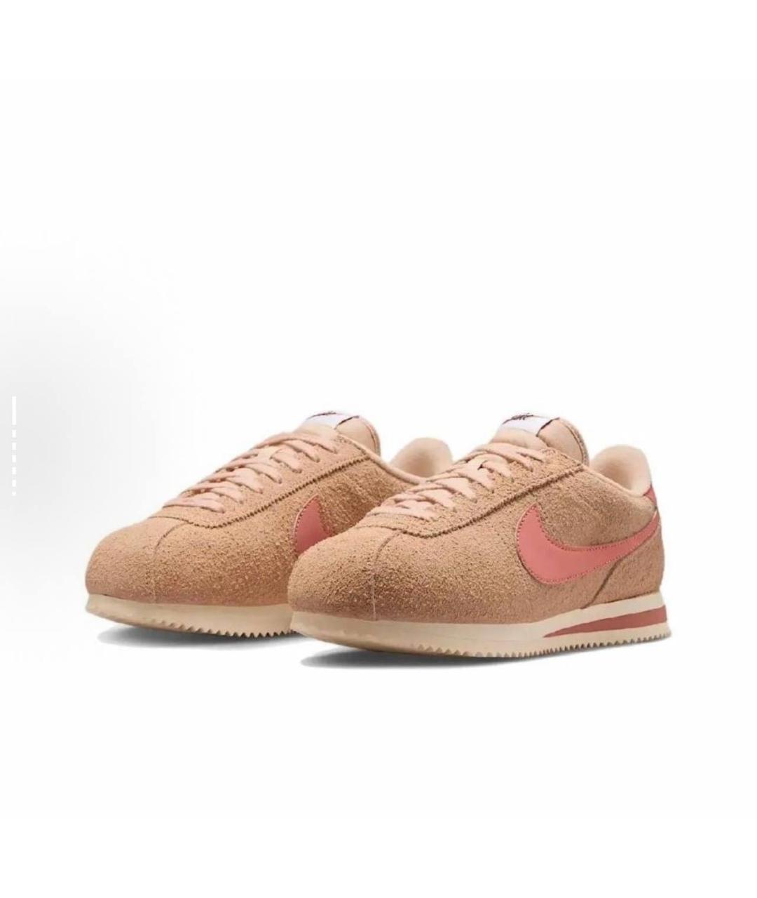 NIKE Бежевые замшевые кроссовки, фото 2