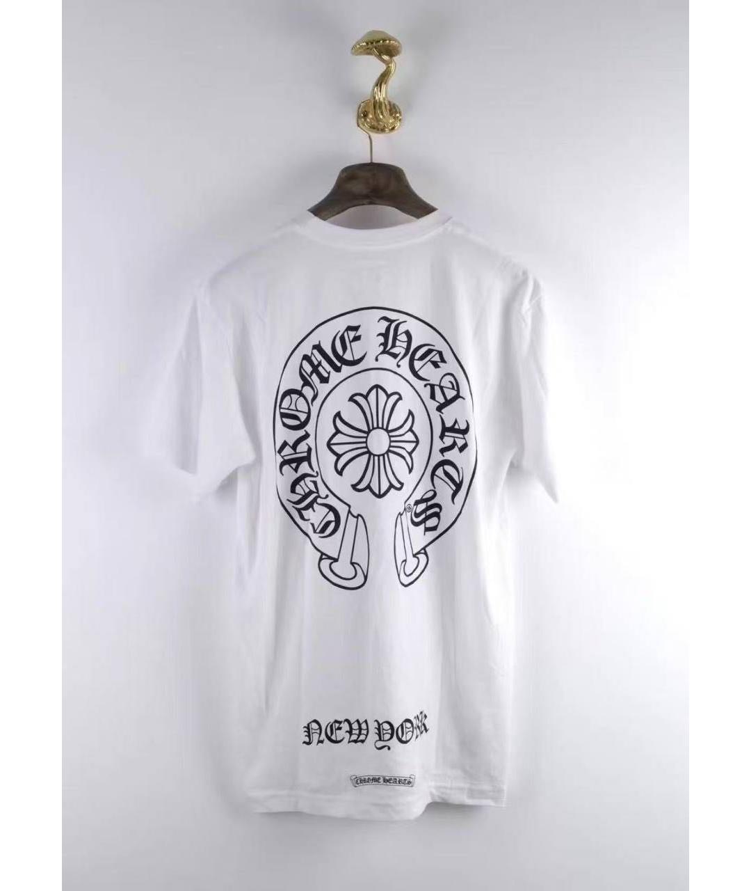 CHROME HEARTS Белая хлопковая футболка, фото 2