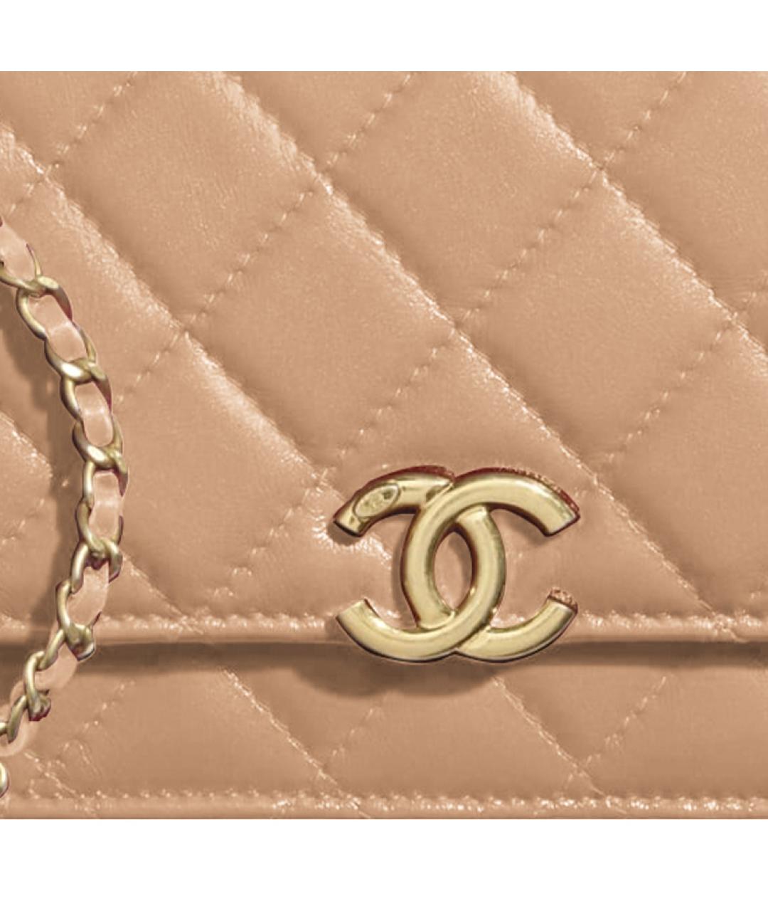 CHANEL Бежевая сумка через плечо, фото 2