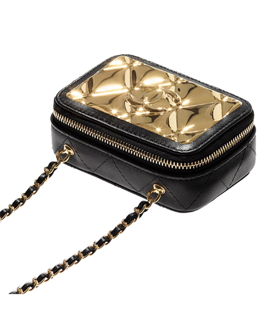 CHANEL Золотая сумка через плечо, фото 3