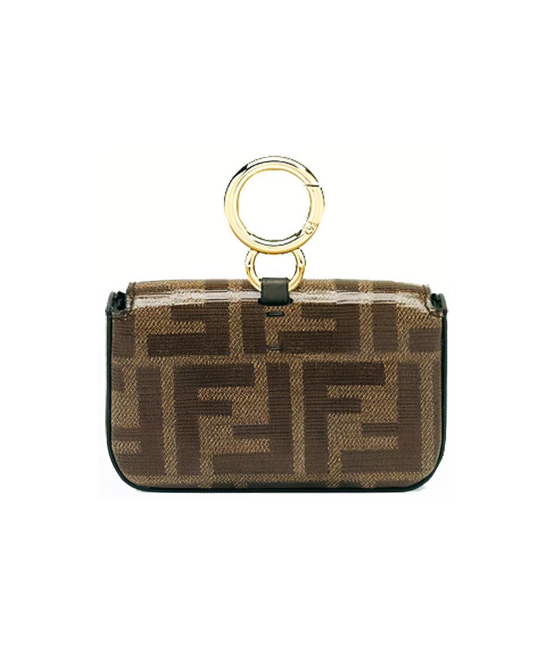 FENDI Коричневая сумка через плечо, фото 4