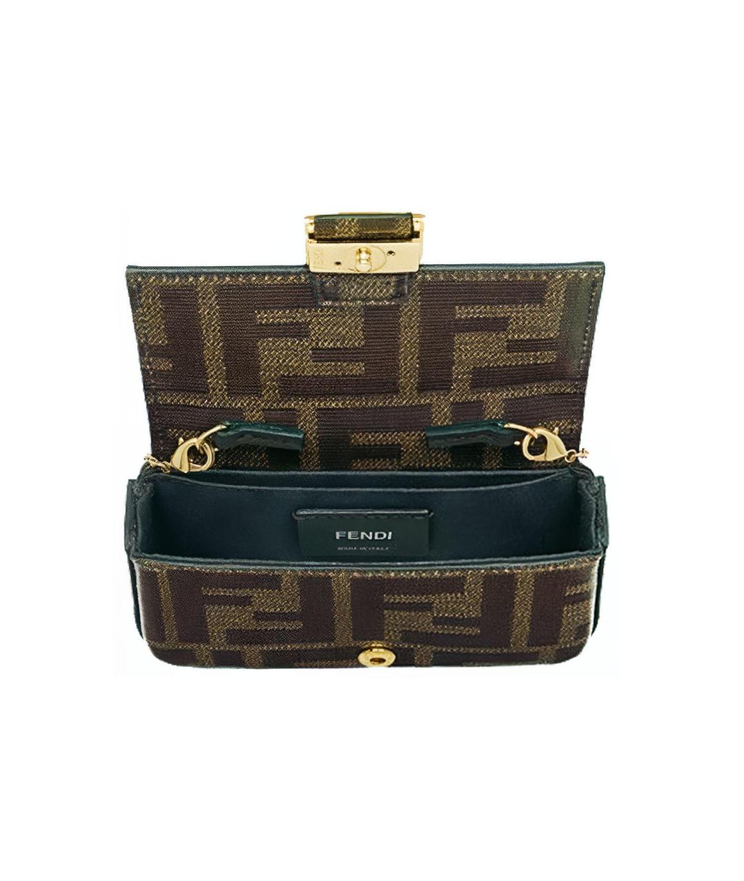 FENDI Коричневая сумка через плечо, фото 3