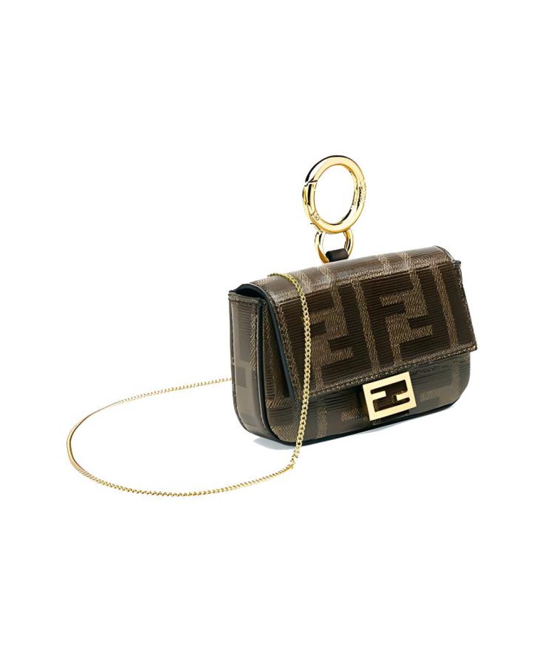 FENDI Коричневая сумка через плечо, фото 2
