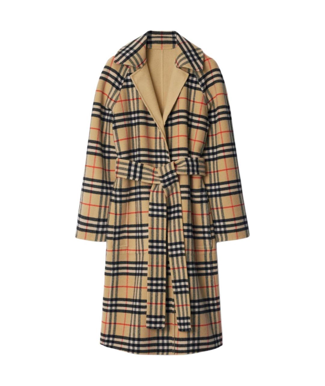 BURBERRY Бежевое пальто, фото 3