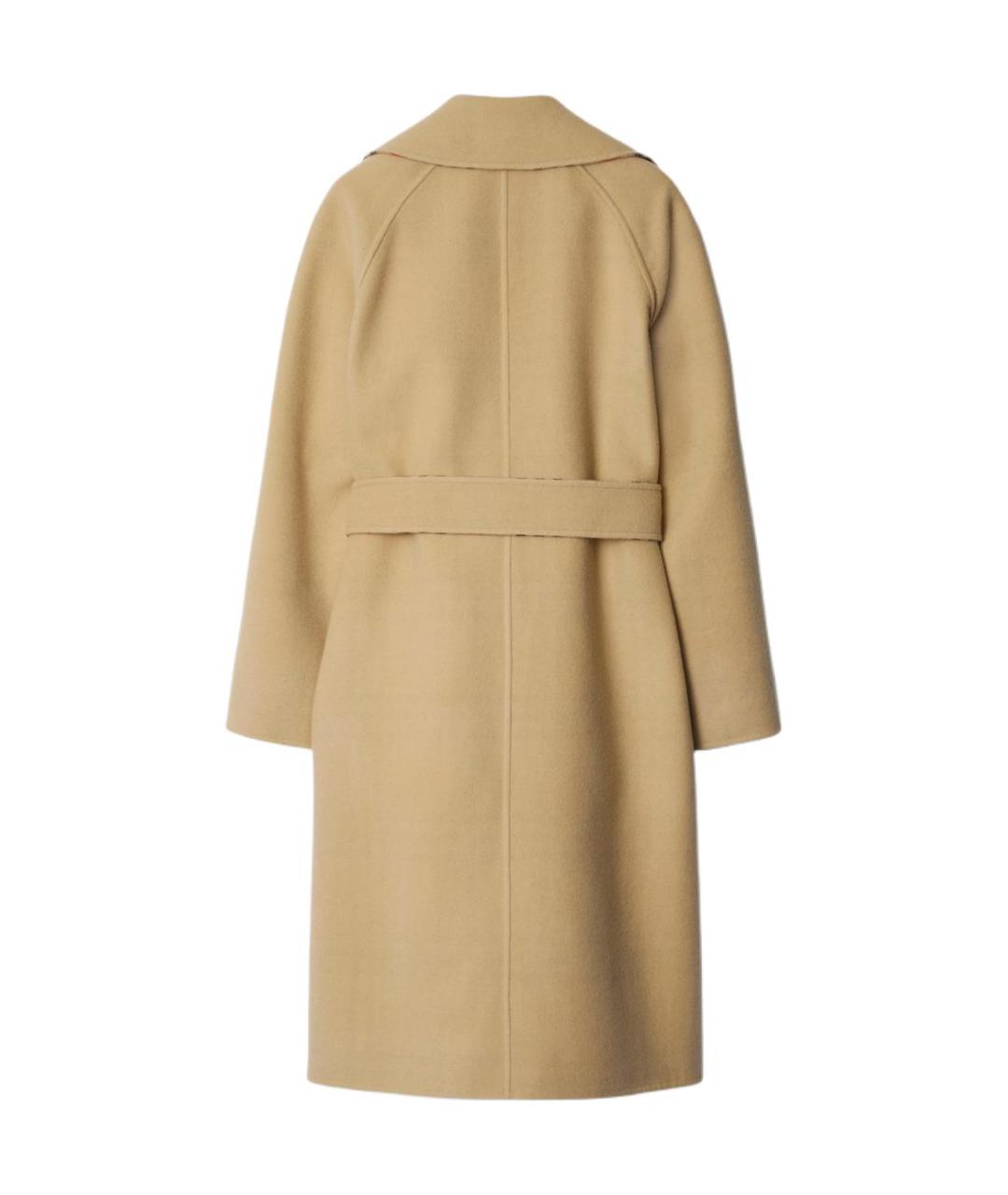 BURBERRY Бежевое пальто, фото 2