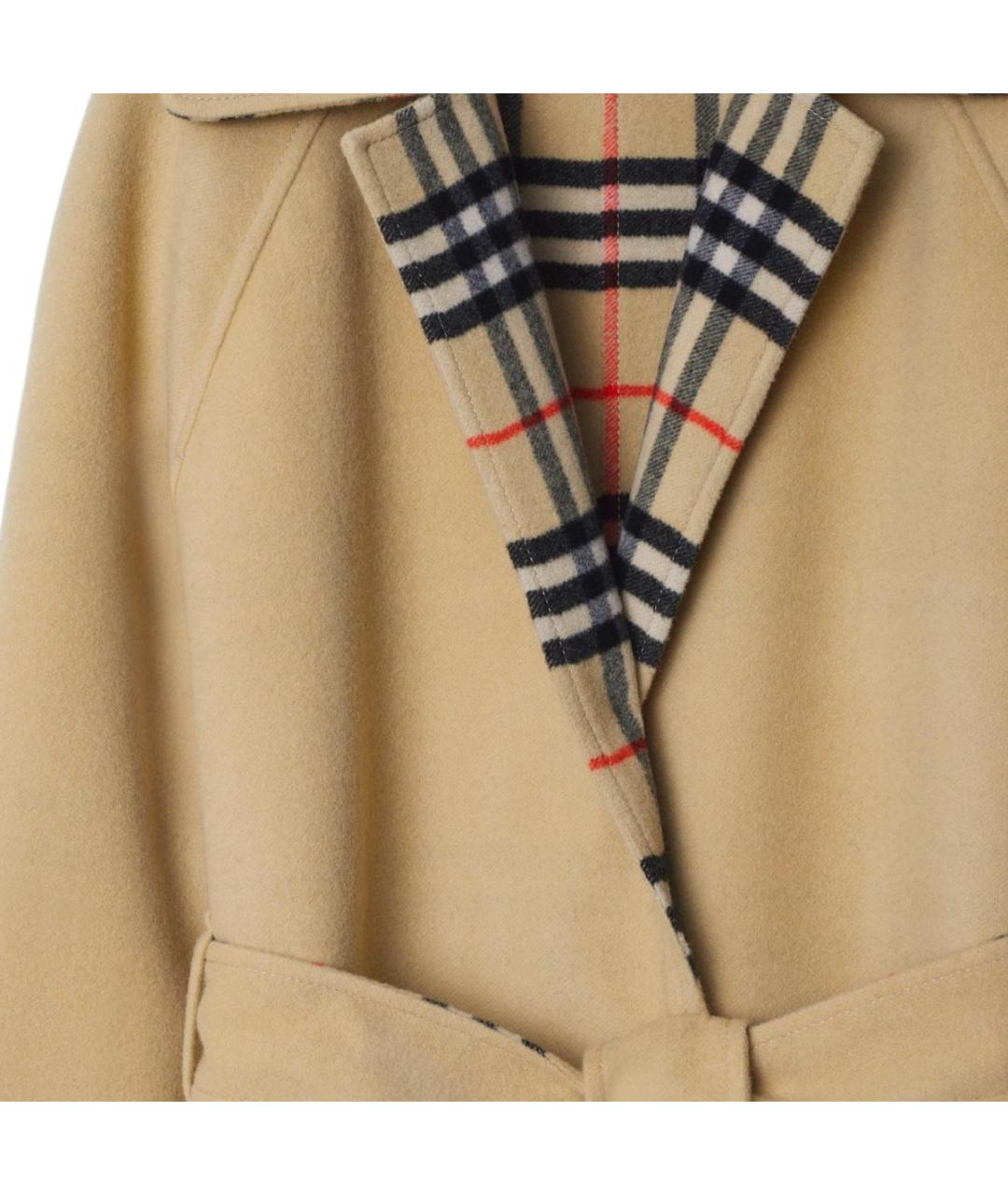 BURBERRY Бежевое пальто, фото 7