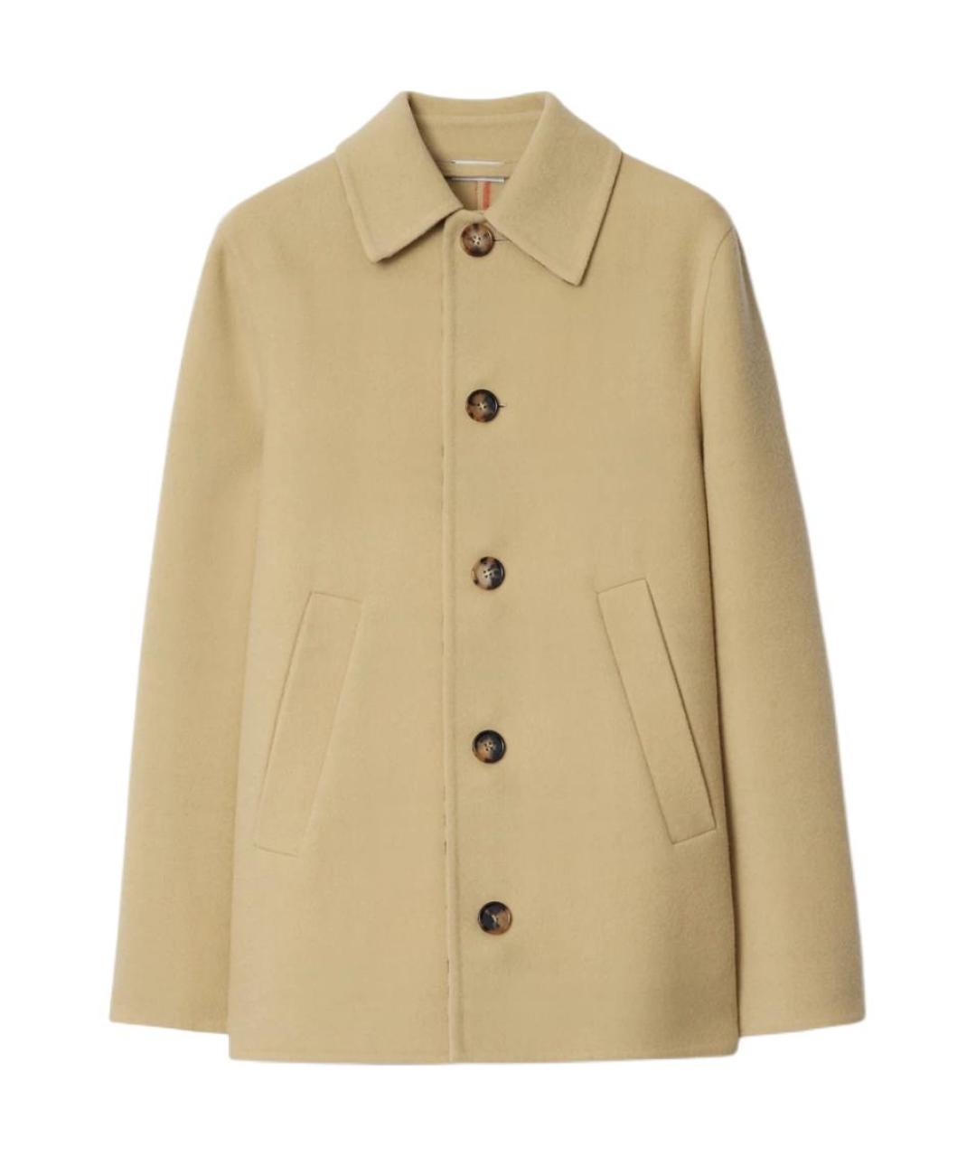 BURBERRY Бежевое пальто, фото 1