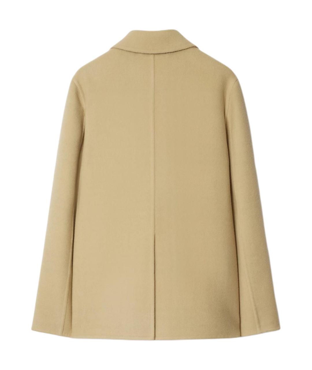 BURBERRY Бежевое пальто, фото 2