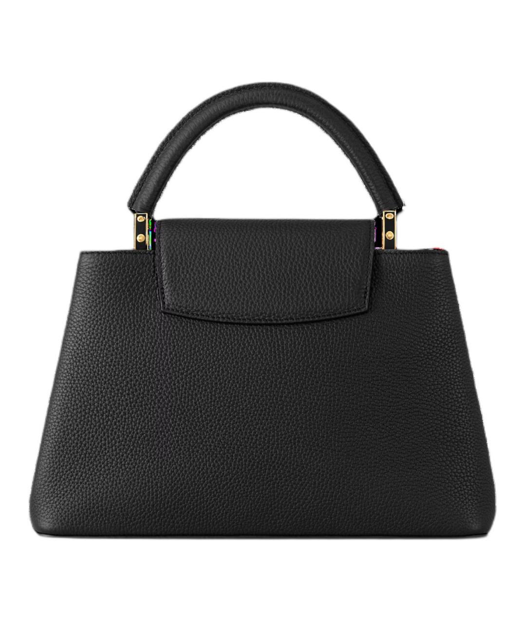 LOUIS VUITTON Черная сумка с короткими ручками, фото 3