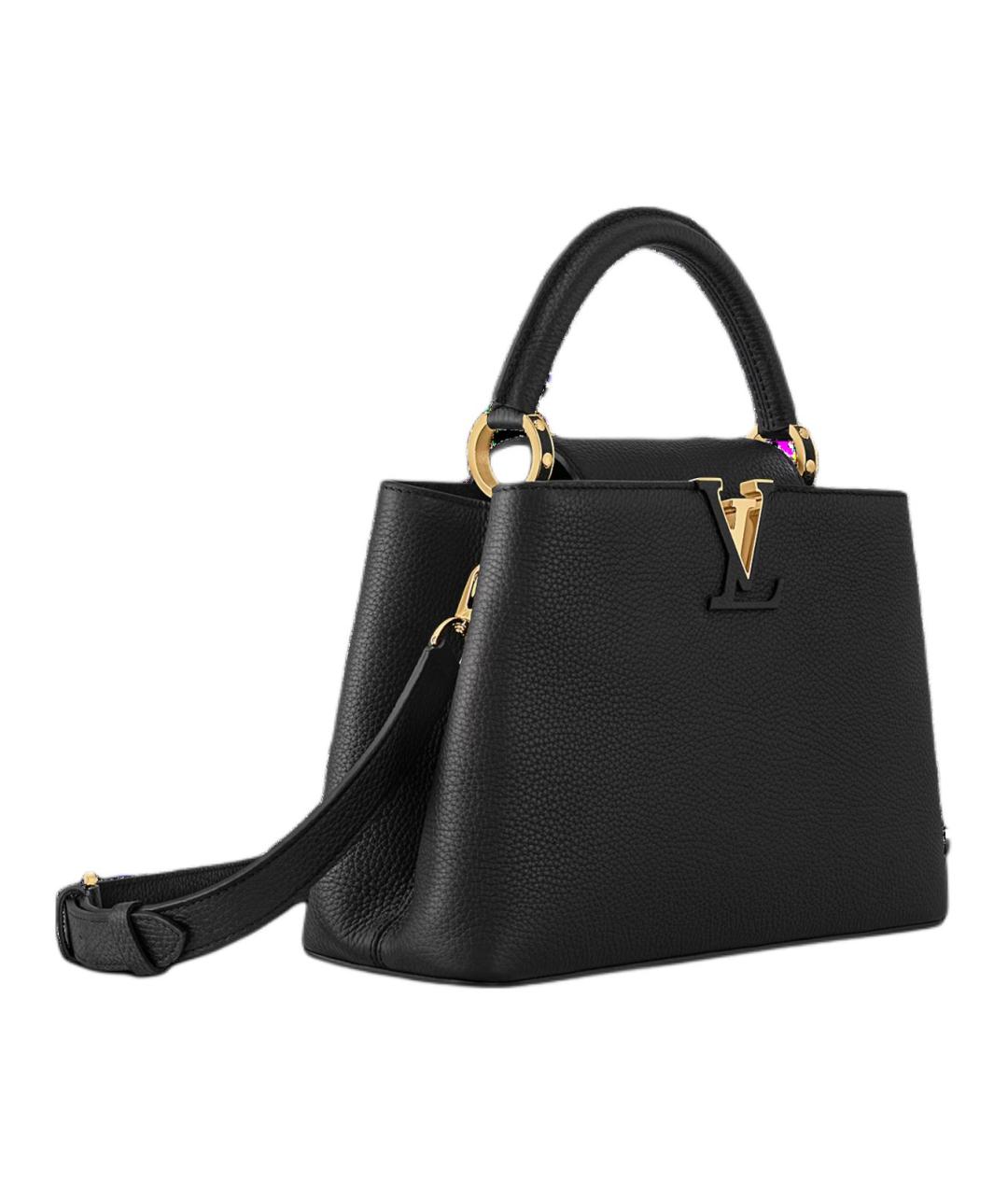 LOUIS VUITTON Черная сумка с короткими ручками, фото 2