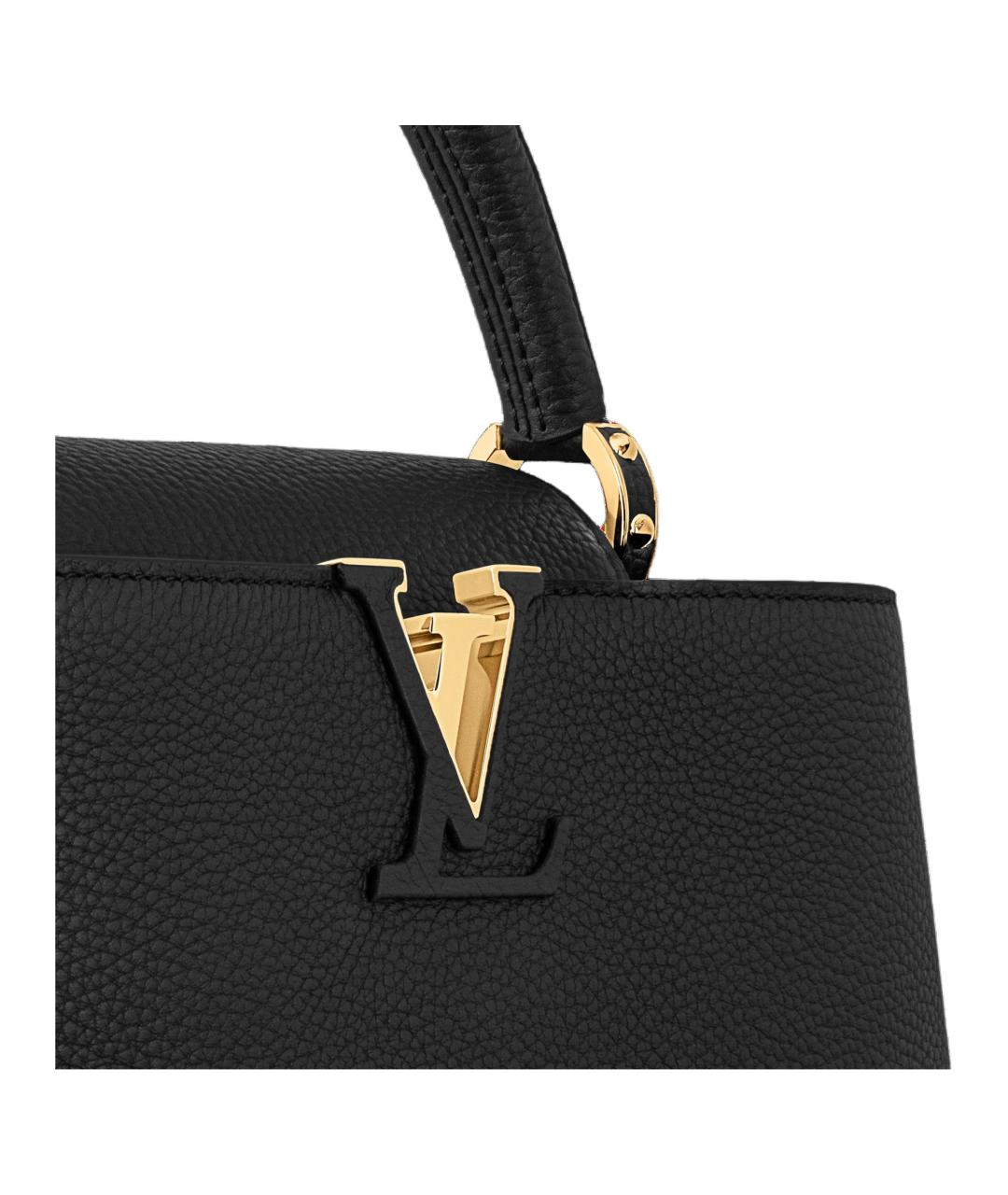 LOUIS VUITTON Черная сумка с короткими ручками, фото 5
