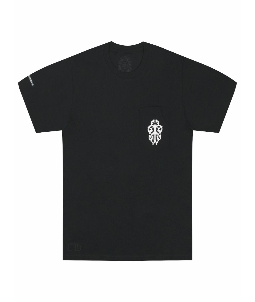CHROME HEARTS Черная хлопковая футболка, фото 1