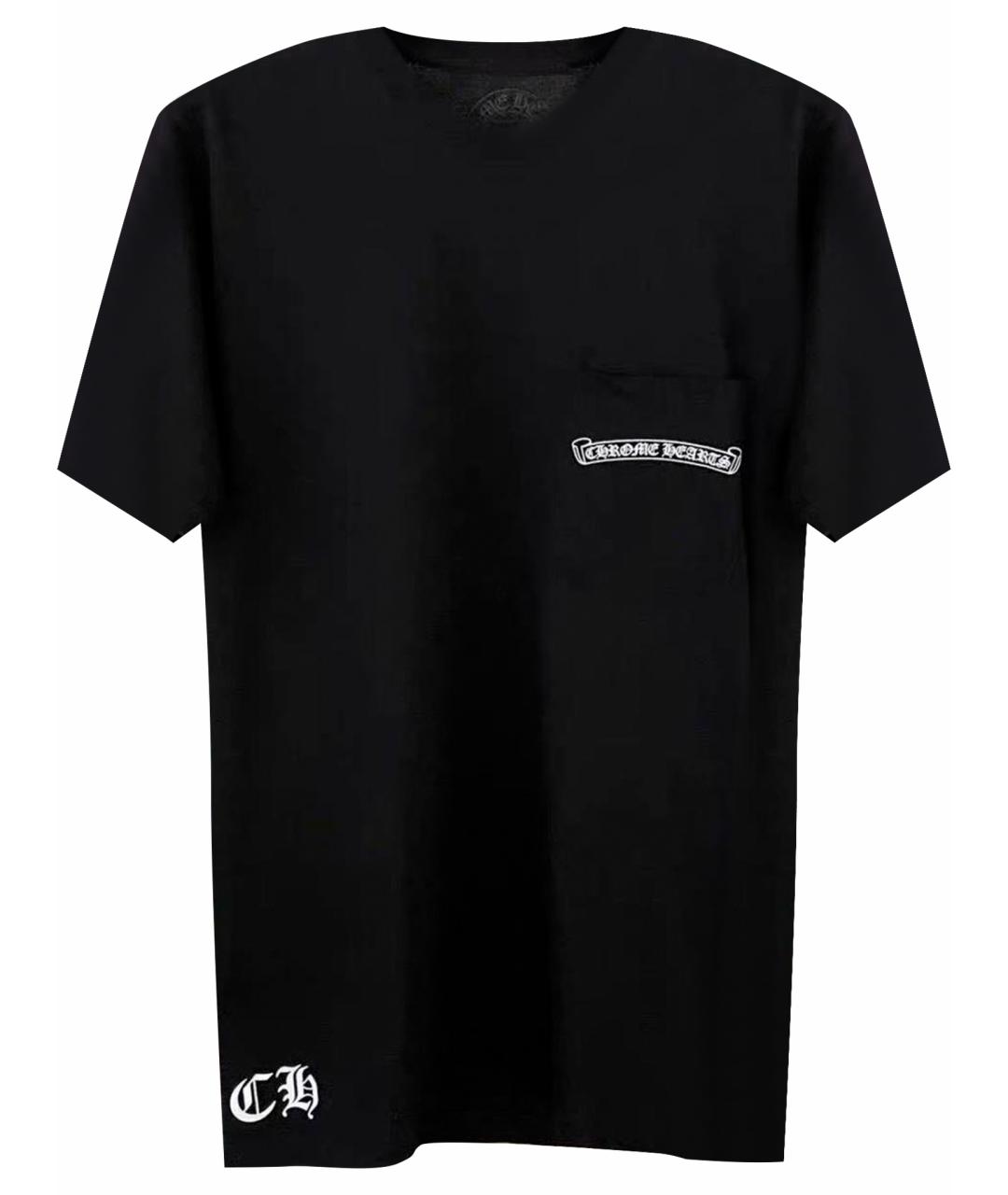 CHROME HEARTS Черная хлопковая футболка, фото 1
