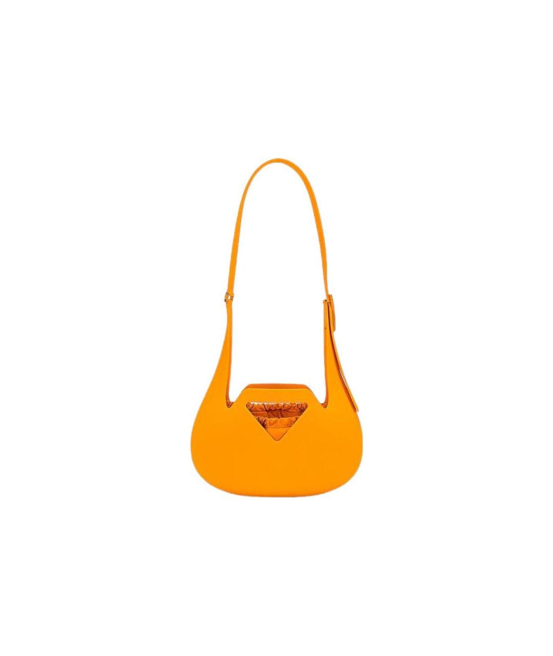 BOTTEGA VENETA Оранжевая кожаная сумка через плечо, фото 1