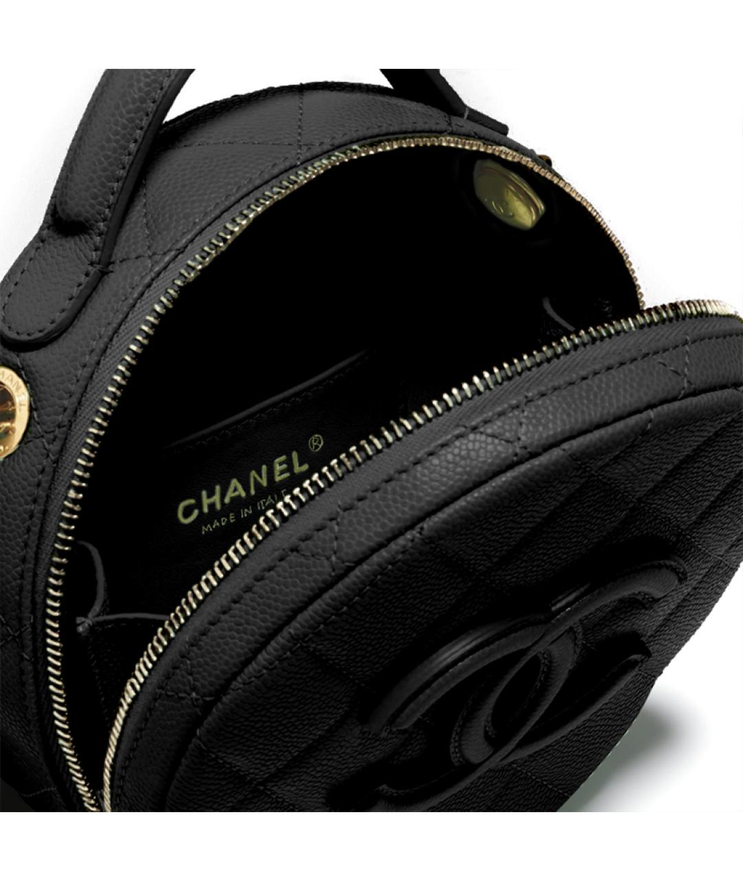 CHANEL Черная кожаная сумка через плечо, фото 4