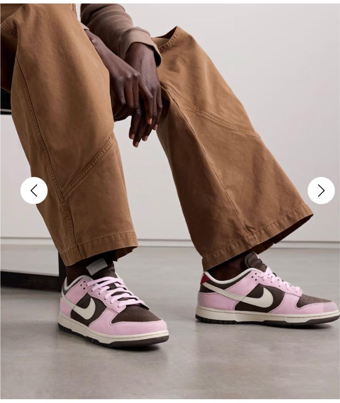 NIKE Розовые кожаные кроссовки, фото 2