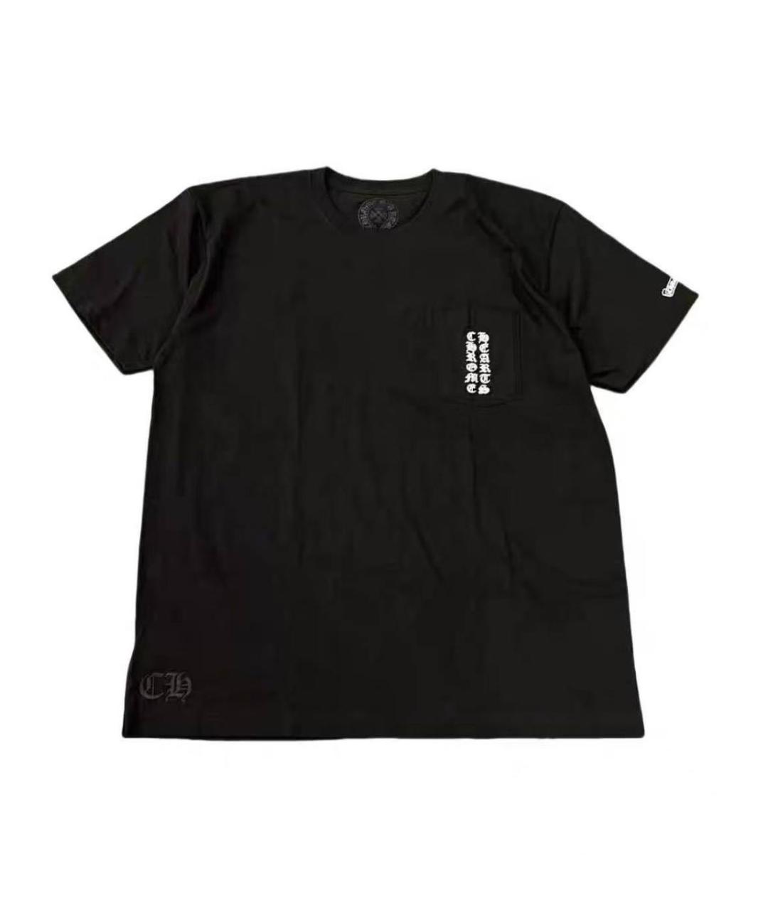 CHROME HEARTS Черная хлопковая футболка, фото 1