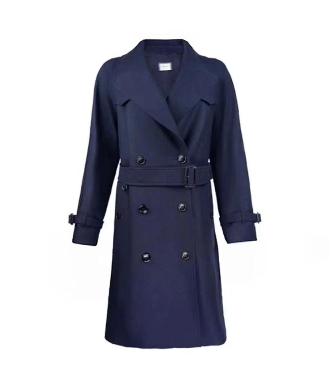 BURBERRY Темно-синее пальто, фото 1