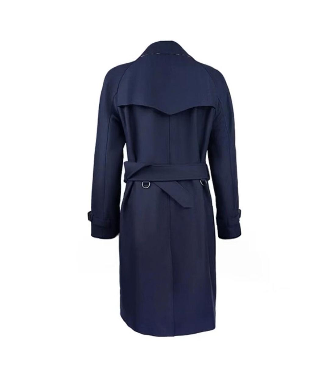 BURBERRY Темно-синее пальто, фото 2