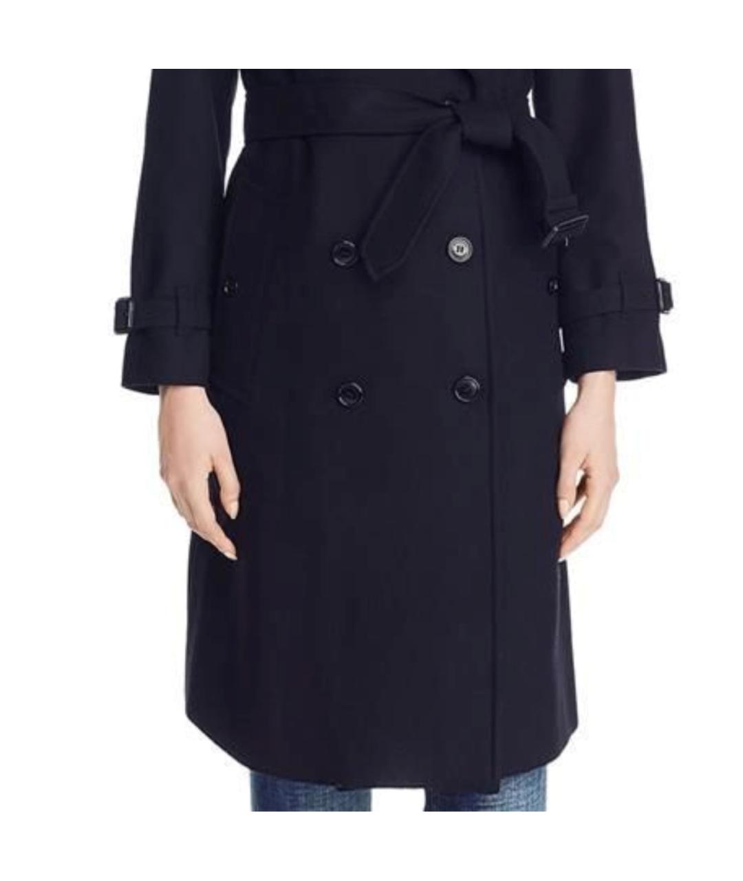 BURBERRY Темно-синее пальто, фото 5