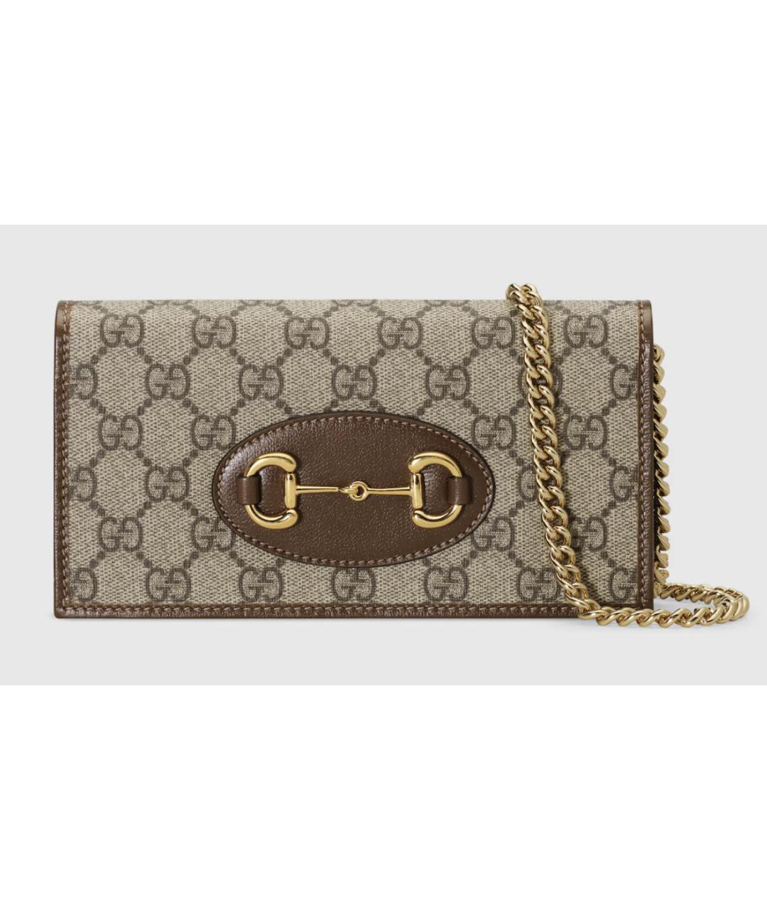 GUCCI Коричневая тканевая сумка через плечо, фото 7