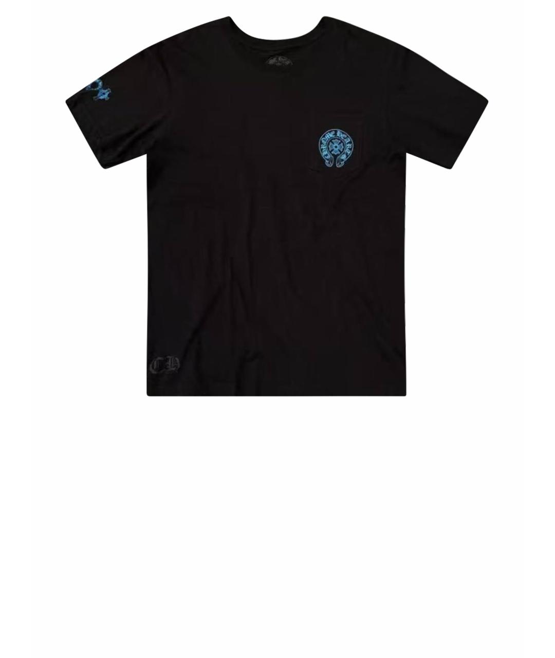 CHROME HEARTS Черная хлопковая футболка, фото 1