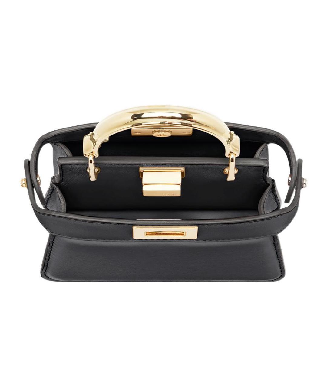 FENDI Черная кожаная сумка через плечо, фото 3