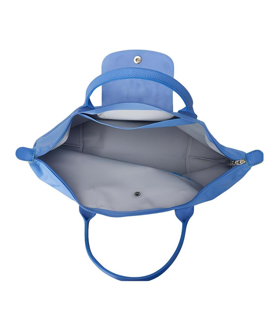 LONGCHAMP Голубая сумка тоут, фото 4