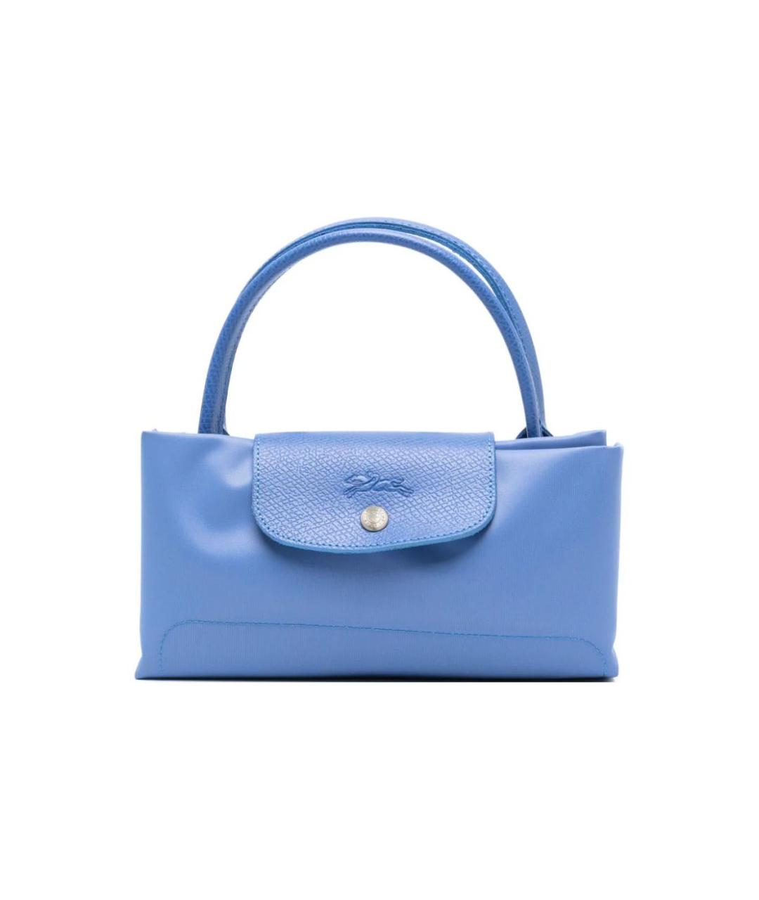 LONGCHAMP Голубая сумка тоут, фото 3