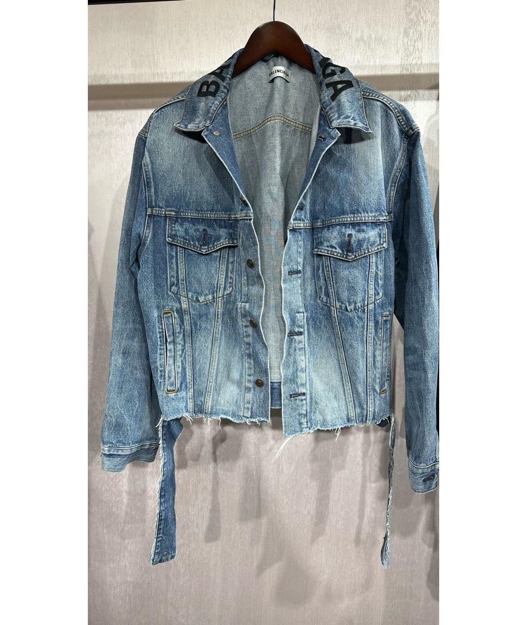 BALENCIAGA Синяя деним куртка, фото 6