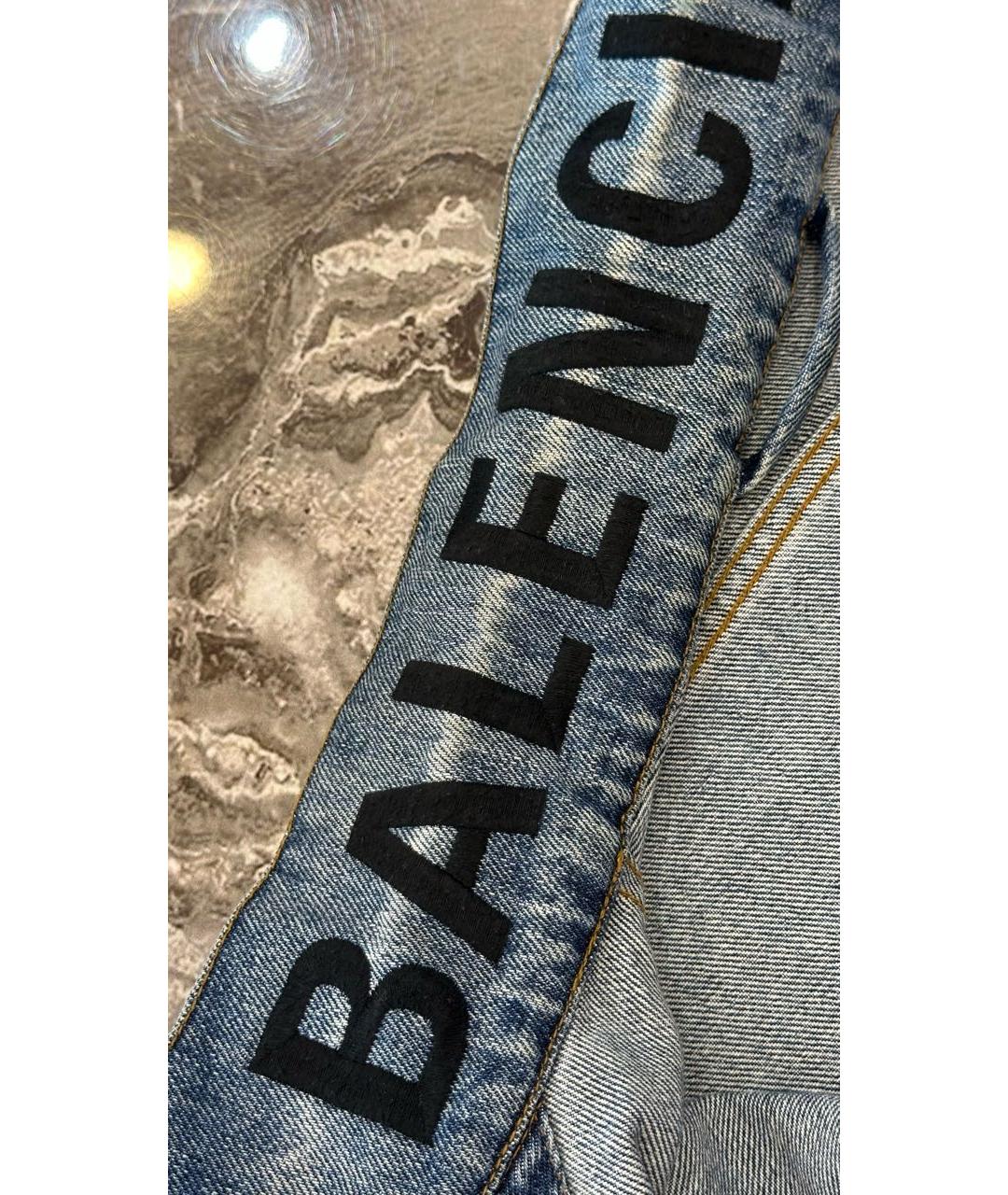 BALENCIAGA Синяя деним куртка, фото 4