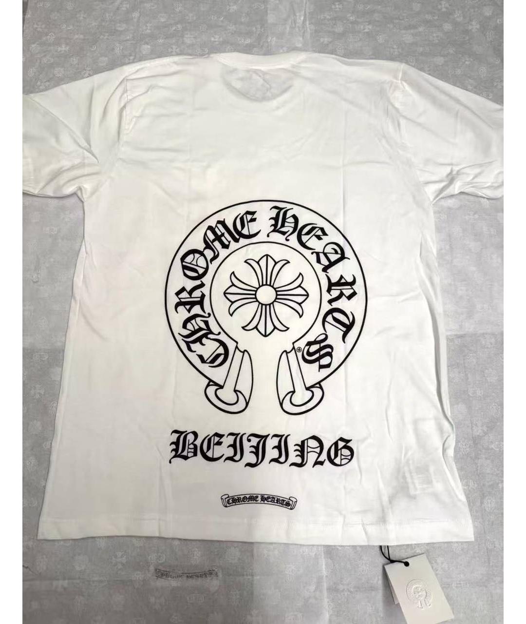 CHROME HEARTS Белая хлопковая футболка, фото 2