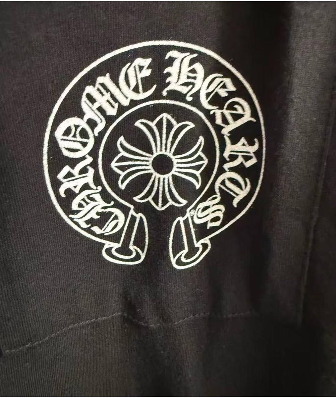 CHROME HEARTS Черная хлопковая футболка, фото 2