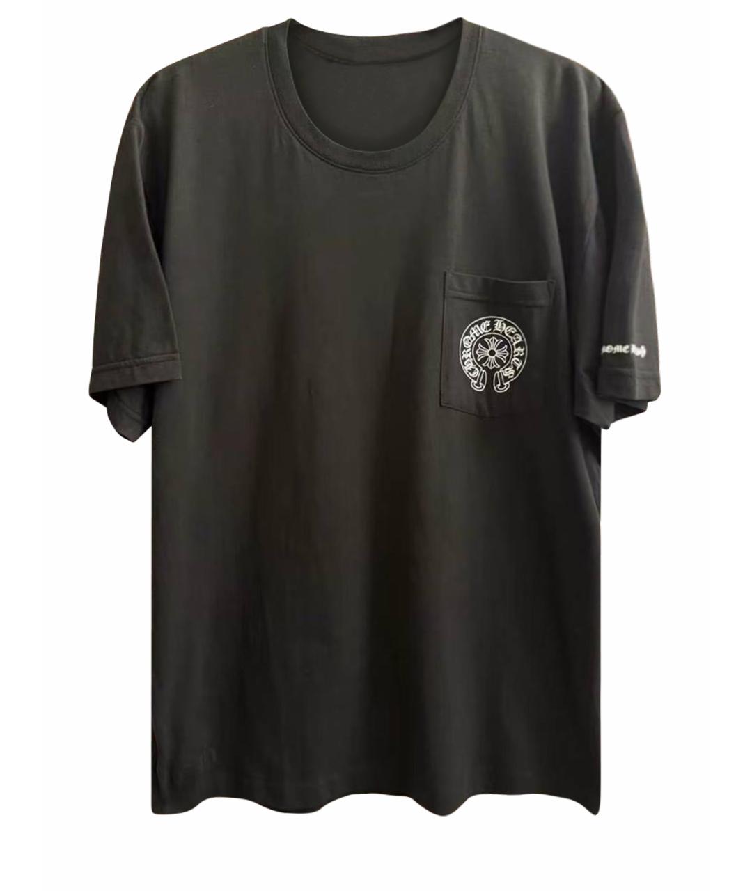 CHROME HEARTS Черная хлопковая футболка, фото 1