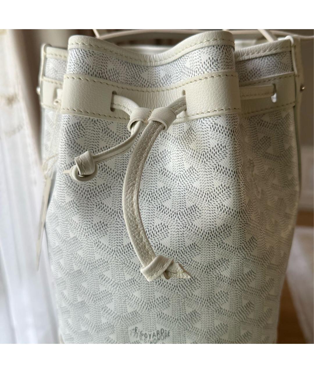 GOYARD Белая сумка через плечо, фото 4