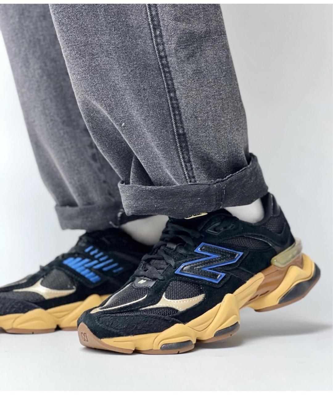 NEW BALANCE Черные замшевые низкие кроссовки / кеды, фото 7
