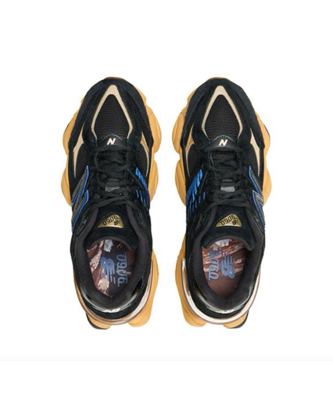 NEW BALANCE Черные замшевые низкие кроссовки / кеды, фото 3