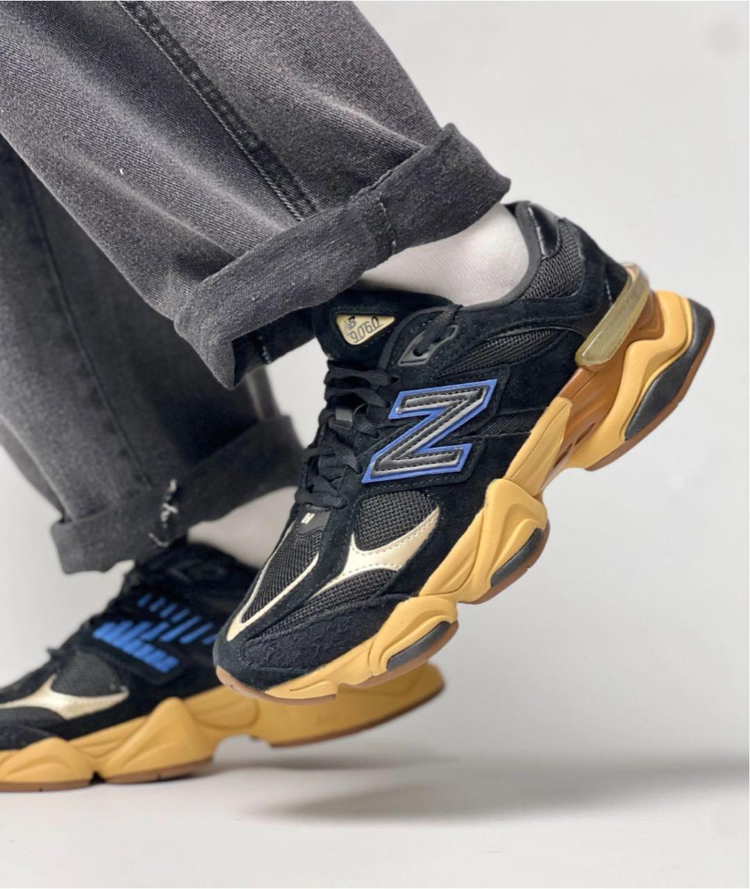 NEW BALANCE Черные замшевые низкие кроссовки / кеды, фото 6